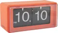 Karlsson - Wanduhr Retro Boxed Flip - Leuchtendes Orange - 20x10x10cm