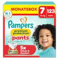Pampers Premium Protection Pants Größe 7, 123 Windeln, 15kg+, mit 360° Passform und weichen Anti-Auslaufbündchen für unseren besten Komfort und Schutz