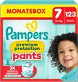 Pampers Premium Protection Pants Größe 7, 123 Windeln, 15kg+, Mit 360° Passform