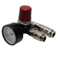 Druckregler - 1x 1-4 Zoll IG - mit 2 Schnellkupplungen