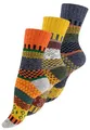 Vincent Creation 3 Paar Norwegersocken, Bunte Hygge Socken, Damen & Herren Wollsocken, Gr. 39-42, Bunt Set-2