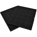 2x AllSpares Aktivkohlefilter für Dunstabzugshauben geeignet für Airforce AFFCAF16 | AEG 9029798767, ECFB01 | Zanussi | Whirlpool 481248048198 | 237 x 192 x 10 mm
