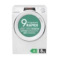 Candy RapidO RO1486DWMCT/1-S Waschmaschine, 8 kg, 1400 U/min, Smart-Text-Display, WLAN, Snap & Wash, 16 Zyklen, 9 Schnellwechselmotor, Dampffunktion, Differenzstart IDO 24H 76 dB, Weiß