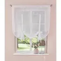 OTTO home Gardine Lulu (1 St), Stangendurchzug, transparent, Voile, transparent, Voile mit Stickerei weiß 100 cm x 140 cm