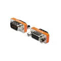 DIGITUS D-Sub 9 Null-Modem Adapter - 9-Pin Kupplung - Stecker zu Buchse - Gender-Changer - Metallgehäuse