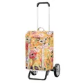 ANDERSEN Einkaufstrolley - Alu Star Shopper Basil Bloom gelb 50 L Freizeit, Handwagen, recycelt, wasserdicht, Aluminium, höhenverstellbar, Räder abnehmbar