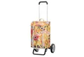 Andersen Einkaufstrolley Alu Star Shopper Basil Bloom gelb, klappbare Ladefläche, höhenverstellbar, belastbar bis 40kg