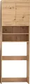 Waschmaschinenumbauschrank "Avena", Waschmaschinenüberbau - Nische für Waschmaschinen 60 cm Breite, asteichefarben B/H/T: 63 cm x 187 cm x 24 cm