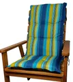 Rattani Hochlehnerauflage Hochlehner Auflage Kissen Polster Karina Gr. 120 x 50 cm Caribe, Material Caribe Outdoor Acrylic Dralon