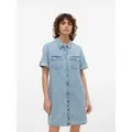 Vero Moda Jeanskleid VMJENNIE SS SHORT DENIM DRESS NOOS blau M (38)