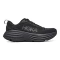 HOKA Herren Bondi 8 Schuhe, Schwarz/Schwarz, 47 EU