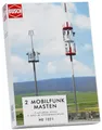 Busch 1021 H0 Mobilfunkmasten 2 Stück, Grau
