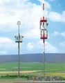 2 Mobile Telefonmasten HO/OO Spur Busch 1021