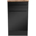 P & B Schubkastenunterschrank, Schwarz, Kunststoff, 1 Fächer, 1 Schublade(n) Schubladen, 50x90x60 cm, Küchen, Küchenmöbel, Küchenschränke, Küchenunterschränke