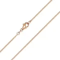 MATERIA Rosegold Ankerkette 925 Sterling Silber - 1,2mm Halskette silber in 40 45 50 60 70 cm verfügbar #K53, Länge Halskette:45 cm