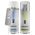 Autolack 2K Spraydosen Set für Porsche Z67 Staubgrau Steingrau Basis 2K Klarlack