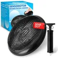 Ballsitzkissen Balancekissen 33cm Durchmesser Orthopädisches SitzBalancekissen Luftkissen Balance-Kissen Balance Pad Sitzkissen Kissen Yoga Schwar... - Schwarz