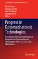 Progress in Optomechatronic Technologies Rainer Tutsch