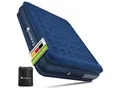 Juskys Luftmatratze Sapri L in Blau - 2 Personen Luftbett selbstaufblasend - integrierter Pumpe