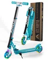 Apollo Skyracer City Roller mit LED Leuchträdern, Roller für Kinder ab 6 Jahre, City-Scooter mit Federung, Tretroller für Kinder und Teens, klappbar und höhenverstellbar