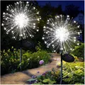 Solar Gartenstecker 2er Set - LED Beleuchtung - Wetterfest - Balkon Dekoration