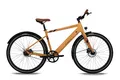 SachsenRAD Allrounder Urban Trekking E-Bike C3T mit Riemenantrieb Drehmomentsensor | 28 Zoll 18Kg Ultraleicht Pedelec Elektrofahrrad für Damen und Herren (Gelb)