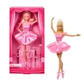 Barbie Signature Ballet Wishes Puppe, Sammelfigur-Modepuppe in rosafarbenem Seiden-Tutu mit blonden Haaren und Geschenkverpackung, JBJ10