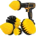 4Stück Bürstenaufsatz Akkuschrauber Bohrmaschine Reinigung Kit zum Reinigen v...