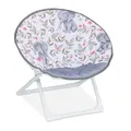 Relaxdays Moonchair Kinder, Elefant, faltbar, HxBxT: 47 x 50 x 48 cm, Kinderstuhl draußen & drinnen, Kindersessel, bunt