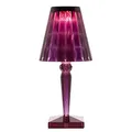 Kartell Big Battery, Tischlampe, Pflaume, Direktstromversorgung, 37,3 x 17 cm