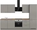 nobilia® Küchenzeile "Laser II", NEU: individuell anpassbar mit gratis Profi-Beratung, vormontiert, 300 cm breit, optional mit verschiedenen E‑Geräte-Sets