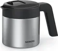 Siemens Thermokanne TZ40001 | Isolierkanne Edelstahl 1L | Schiebedeckel | für EQ.500, EQ.6, EQ.7, EQ.9 | silber-schwarz