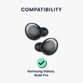 kwmobile 6x Ersatz In Ear Kopfhörer kompatibel mit Samsung Galaxy Buds Pro - 3 Größen - Polster Ohrstöpsel In-Ear Ohrhörer - Schwarz