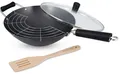 KEN HOM Wok Excellence, Stahl (Set, 3-tlg), Induktion