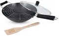 Ken Hom Wok "Excellence", grau (anthrazit), Ø 31cm