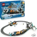 LEGO City Arktis-Polarexpress - Enthält ferngesteuerte Eisenbahn, Schneepflug, 30 Gleissegmente und 6 Minifiguren sowie Felssturz-Funktion - Gesch... - Blau