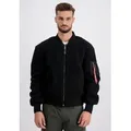 Alpha Industries Bomberjacke MA-1 Teddy schwarz XXXL (58/60)
