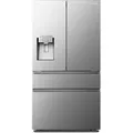 Hisense RF728N4SASE French Door Kühl-Gefrier-Kombination Premium Inox-Look - Grau/Silber