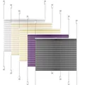 SIENOC Plissee Klemmfix Fenster Plissee Rollo Sonnenschutz Ohne Bohren Rollo Fenster & Türen inkl. Zubehör (Weiß, 60x130 cm)