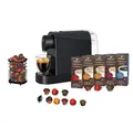 Tchibo Kapselmaschine Cafissimo Pure Plus, 50 Kaffeekapseln, Kapselhalter, Kaffeegenuss in bester Qualität Für perfekten Espresso, Caffè Crema und Kaffee auf Knopfdruck, Zertifizierter nachhaltiger Kaffee aus recyclebaren Kapseln, Schwarz