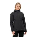 Jack Wolfskin Ganzjahresjacke Moonrise 3in1 (wasser-/winddicht, mit Fleece-Innenjacke) schwarz Damen, Größe: M