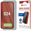 DISPLEX Privacy Full Cover Panzerglas 10H für Samsung Galaxy S24