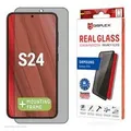 E.V.I. Displex Privacy Panzerglas 10H für Samsung Galaxy S24 - Eco-Montagerahmen