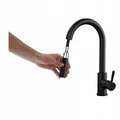 Stand-Küchenarmatur Rainsworth HOCH MIT AUSLAUF schwarz 37,4 cm hoch
