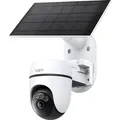 TAPO Solarbetriebene Überwachungskamera Weiß/Schwarz (Innen + Außen)