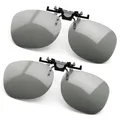PRECORN 2x 3D Brille Clip-On Univer. passive 3D Brille für Brillenträger Cinema