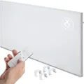 Heidenfeld Infrarotheizung HF-HP140 | 500 Watt bis 15 m² | 3in1 Steuerung via App | Fernbedienung | Touch-Bedienfeld | Mobile Elektroheizung | Infrarot Heizkörper mit Thermostat (HF-HP140 500 Watt)