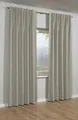 Sehlbach Gardine Schal Blackout Struktur (1 St), Schlaufen, verdunkelnd, mit Gardinenband und verdeckten Schlaufen