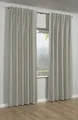 Sehlbach Gardine "Schal Blackout Struktur" Gr. 1, beige (natur), 175cm, Schlaufen, 140cm