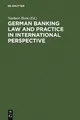 Norbert Horn German Banking Law and Practice in  (Gebundene Ausgabe) (US IMPORT)